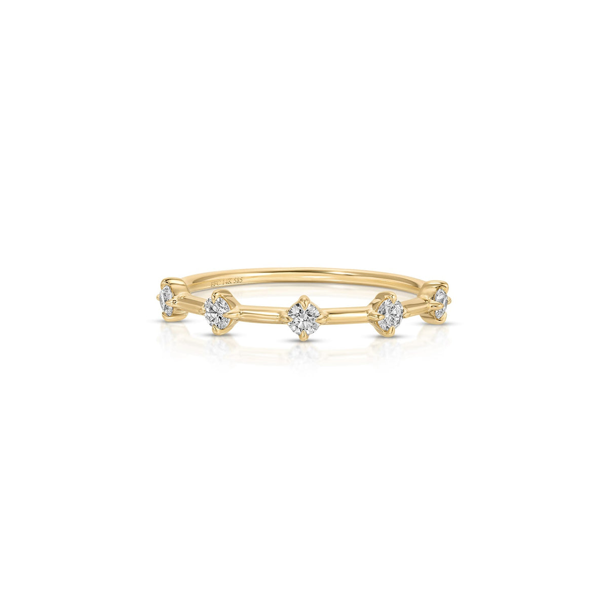 Diamond Compass Stack Ring
