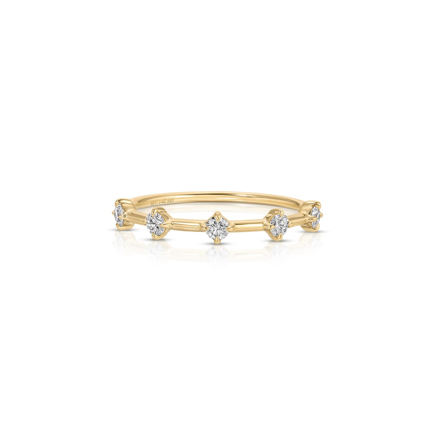 Diamond Compass Stack Ring