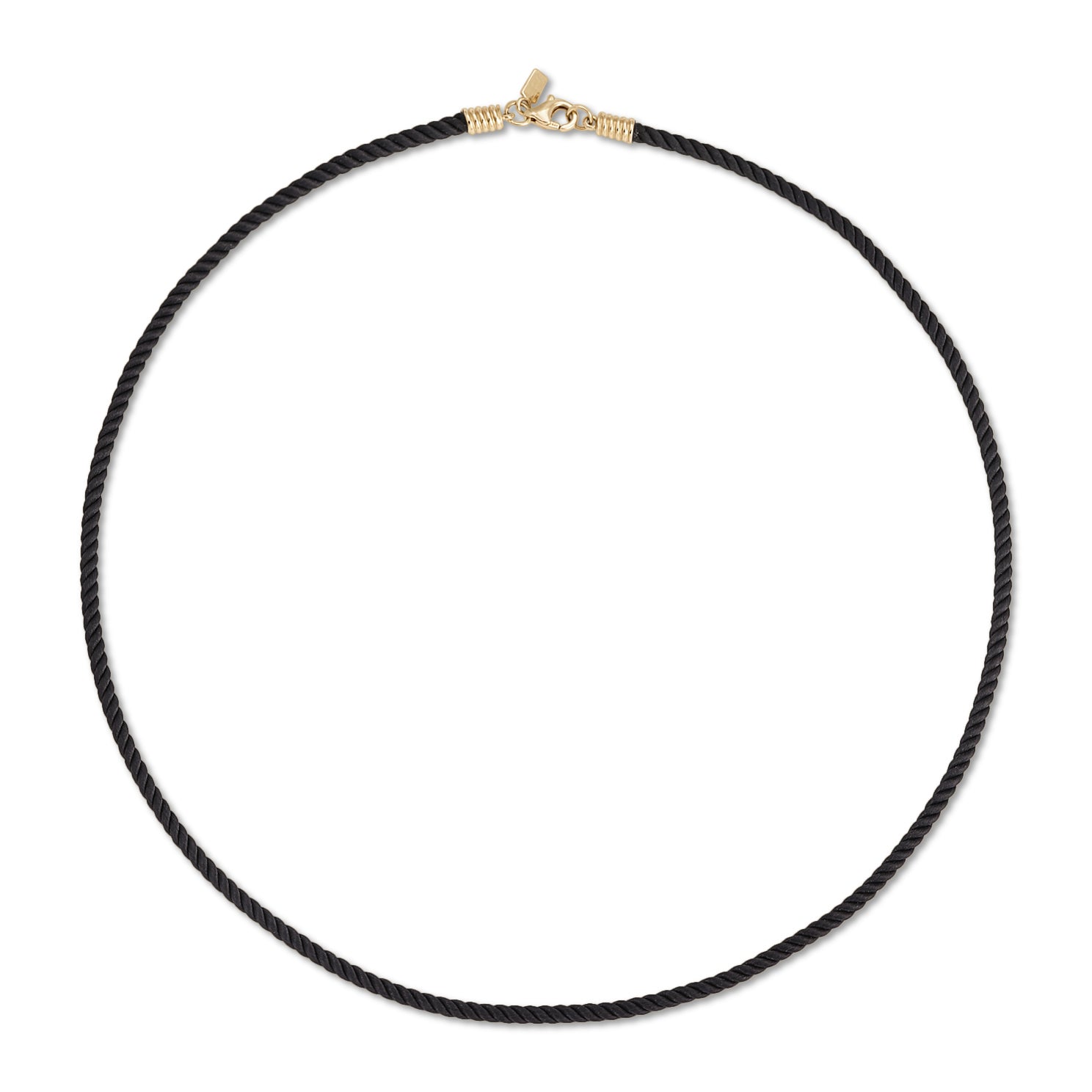 Twisted Cord Necklace In Midnight
