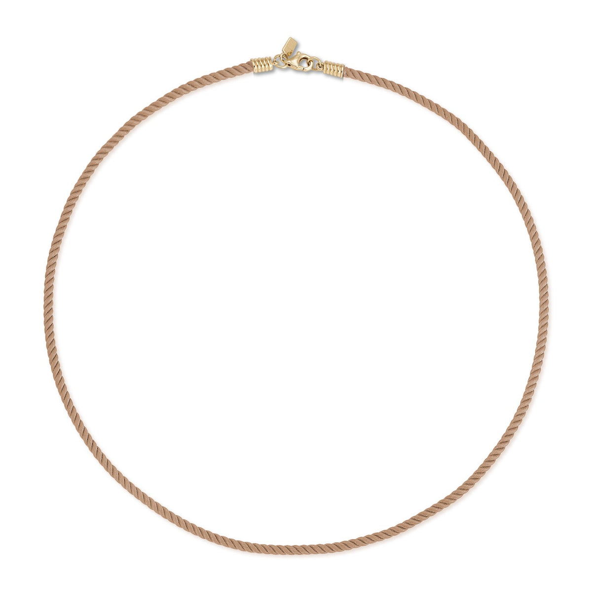 Twisted Cord Necklace In Sandstone