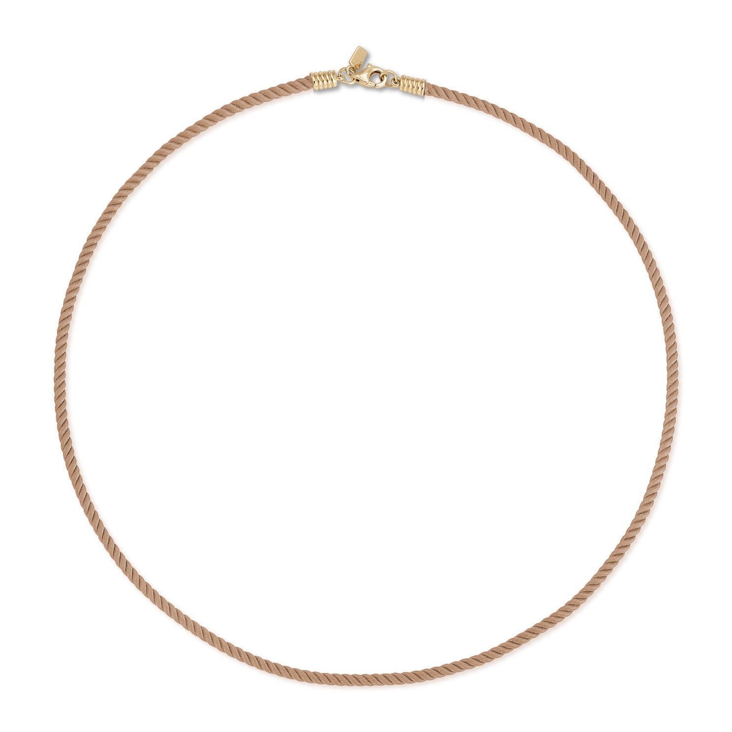 Twisted Cord Necklace In Sandstone