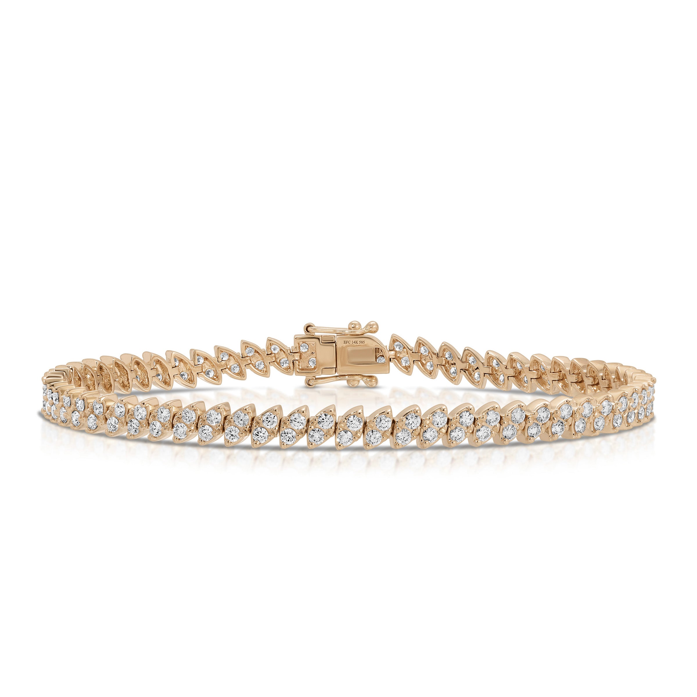 Full Cut Diamond Marquise Eternity Bracelet