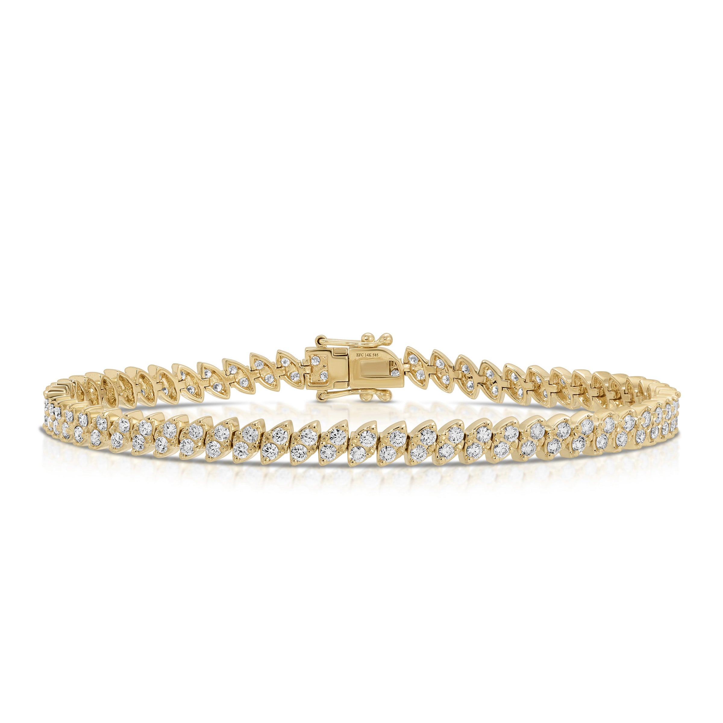 Full Cut Diamond Marquise Eternity Bracelet