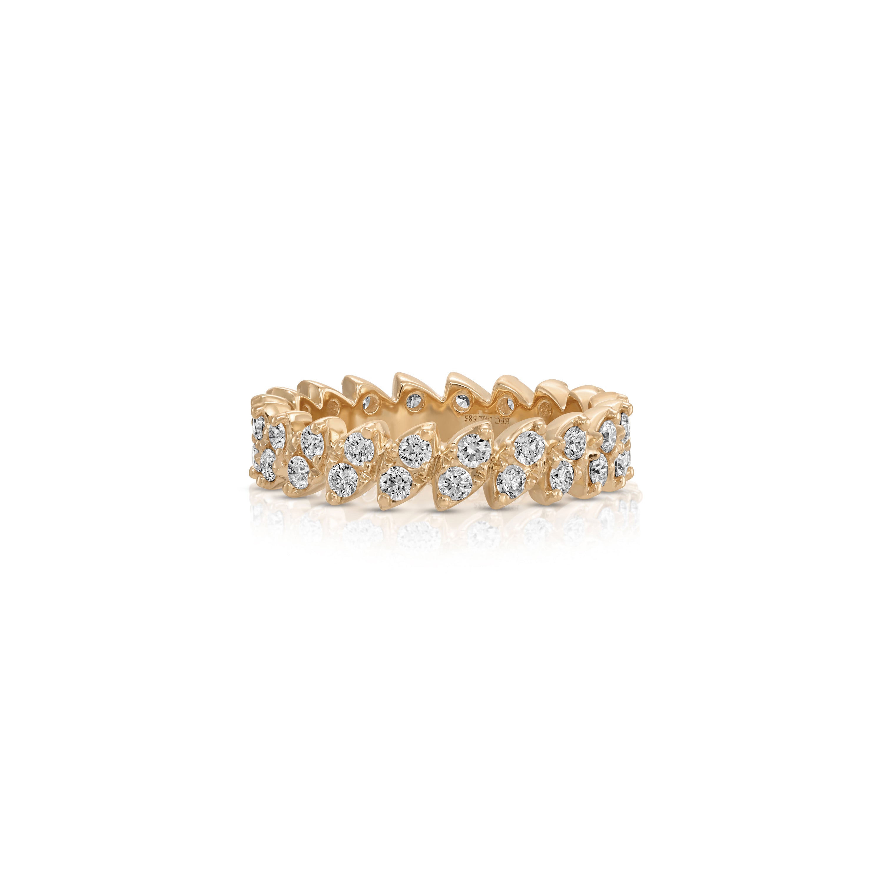 Full Cut Diamond Marquise Eternity Ring