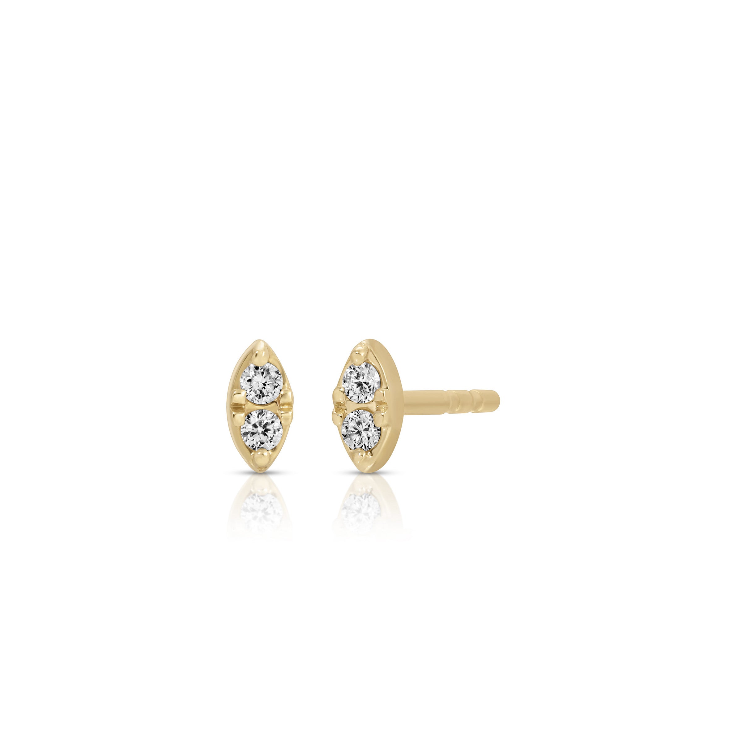 Full Cut Diamond Marquise Stud Earrings