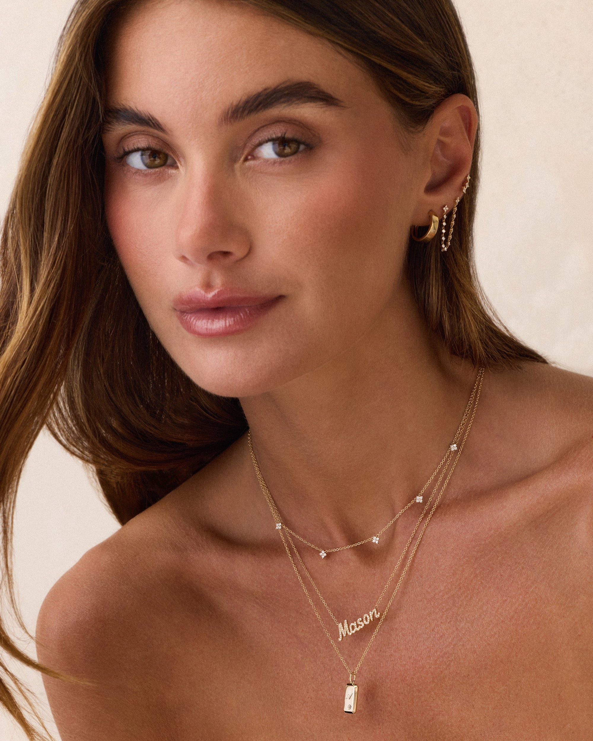 5 Diamond Fleur Necklace