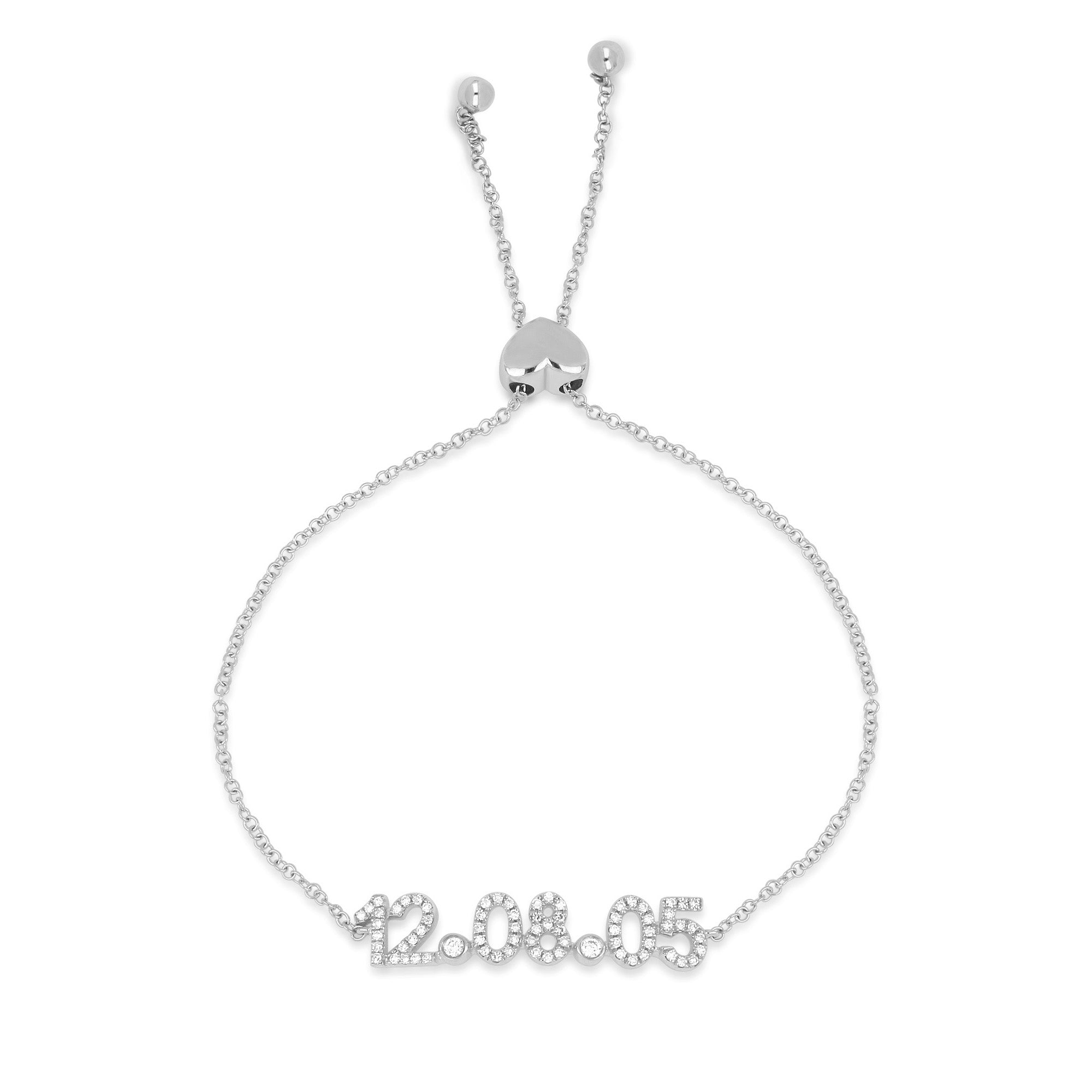 Diamond Date Bolo Bracelet