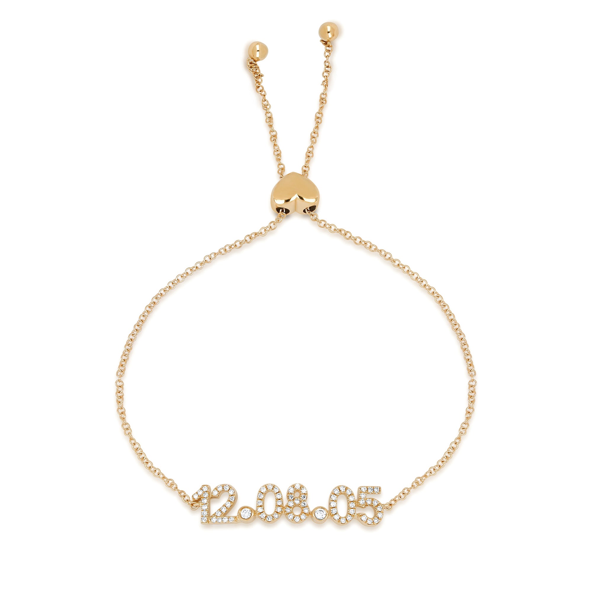 Diamond Date Bolo Bracelet