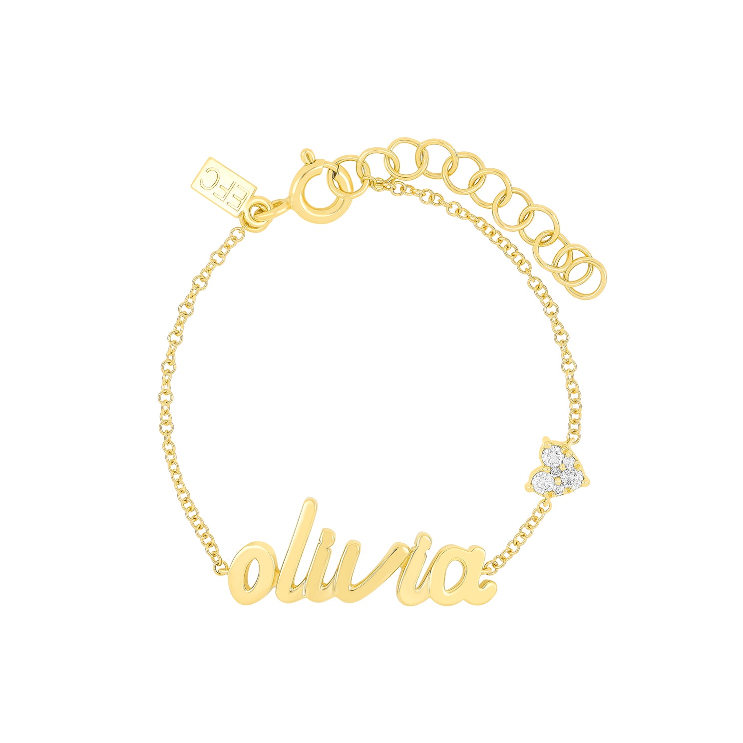 You Have My Heart Script Name Bracelet