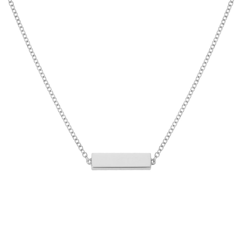 Gold Block Chain Necklace