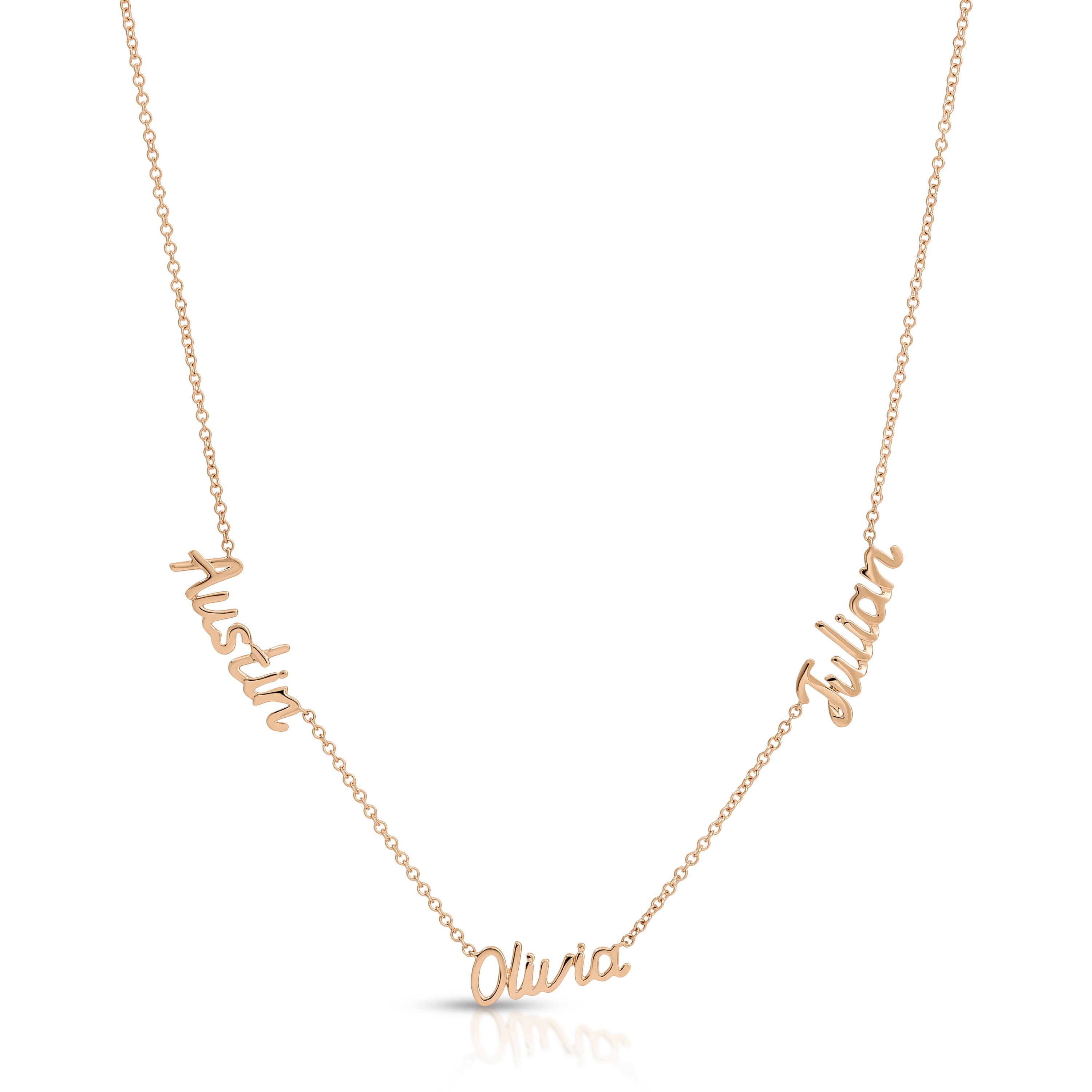 Mini Gold Script Name Necklace