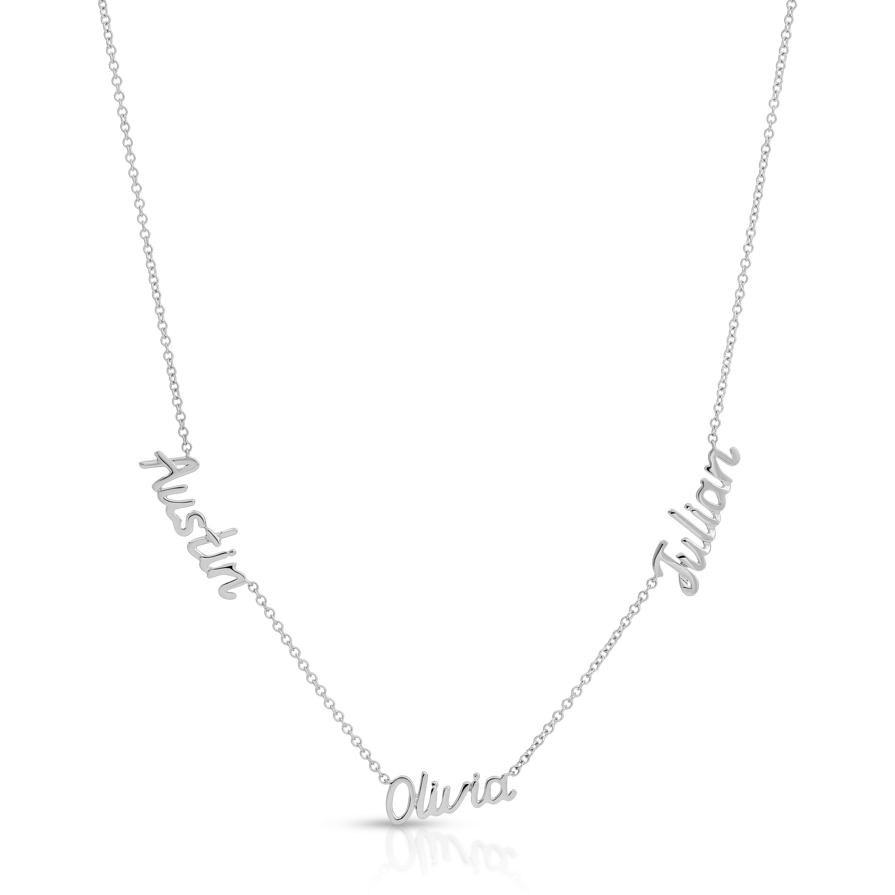 Mini Gold Script Name Necklace