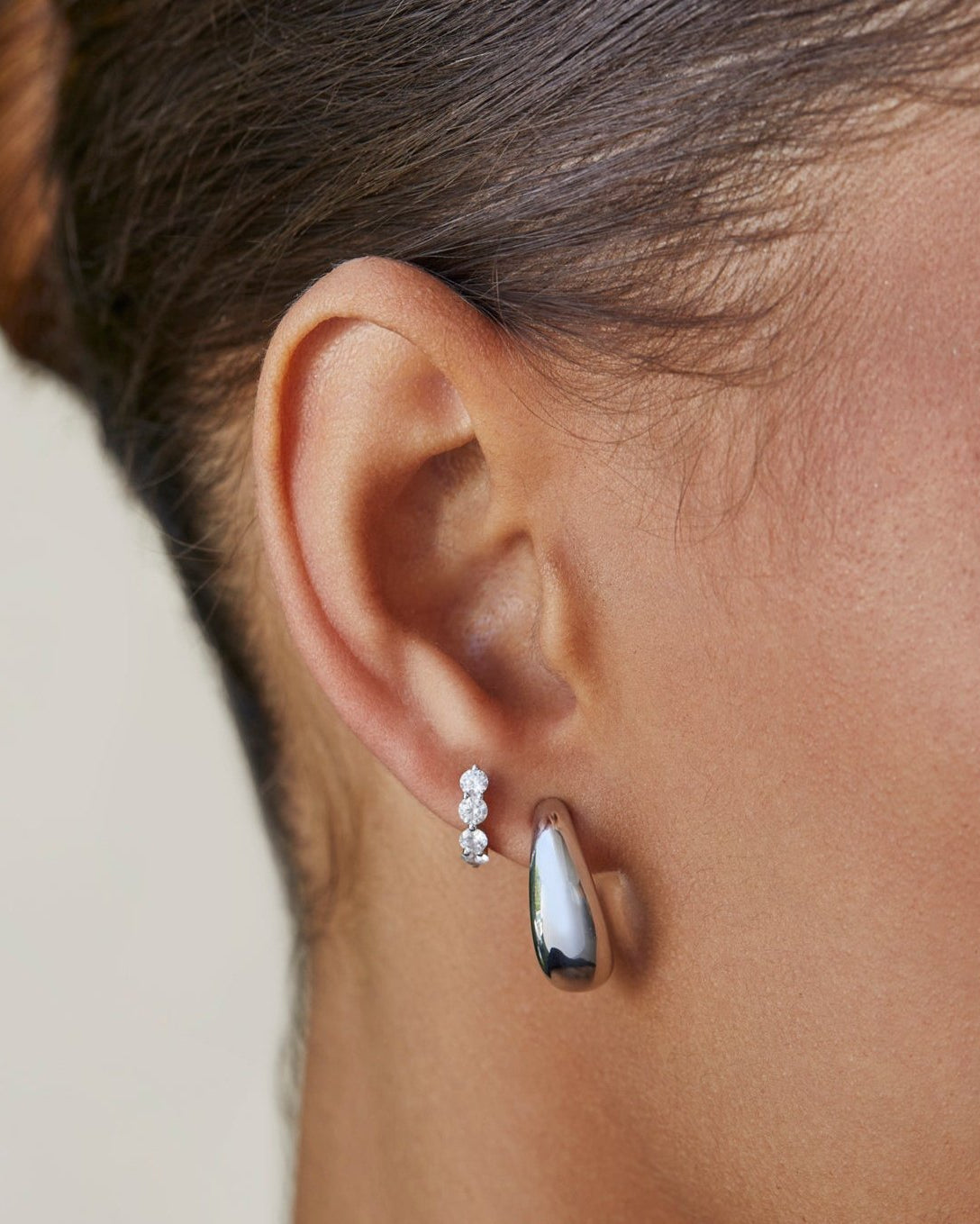 Gold Jumbo Dome Hoop Earrings