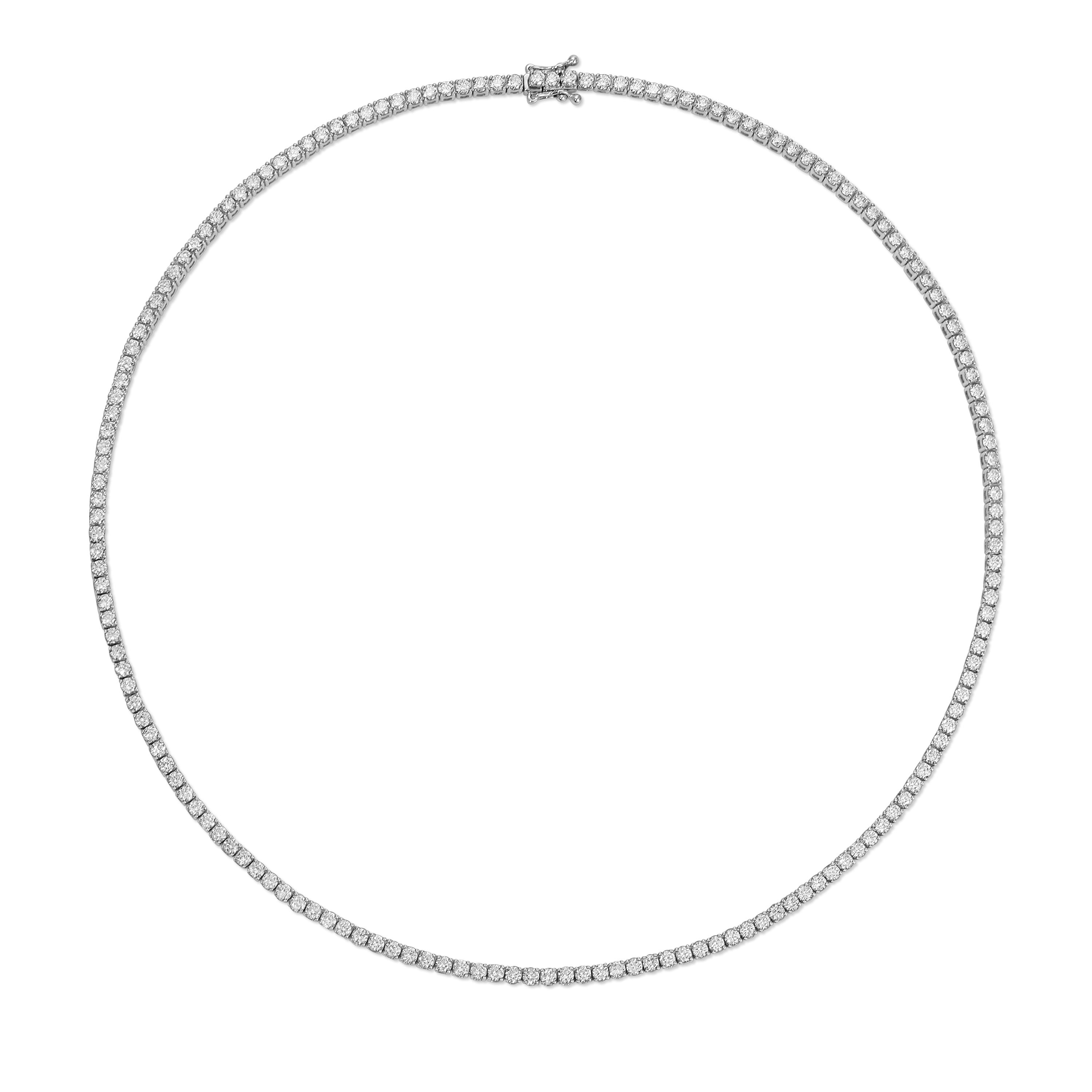 Diamond Audrey Tennis Necklace