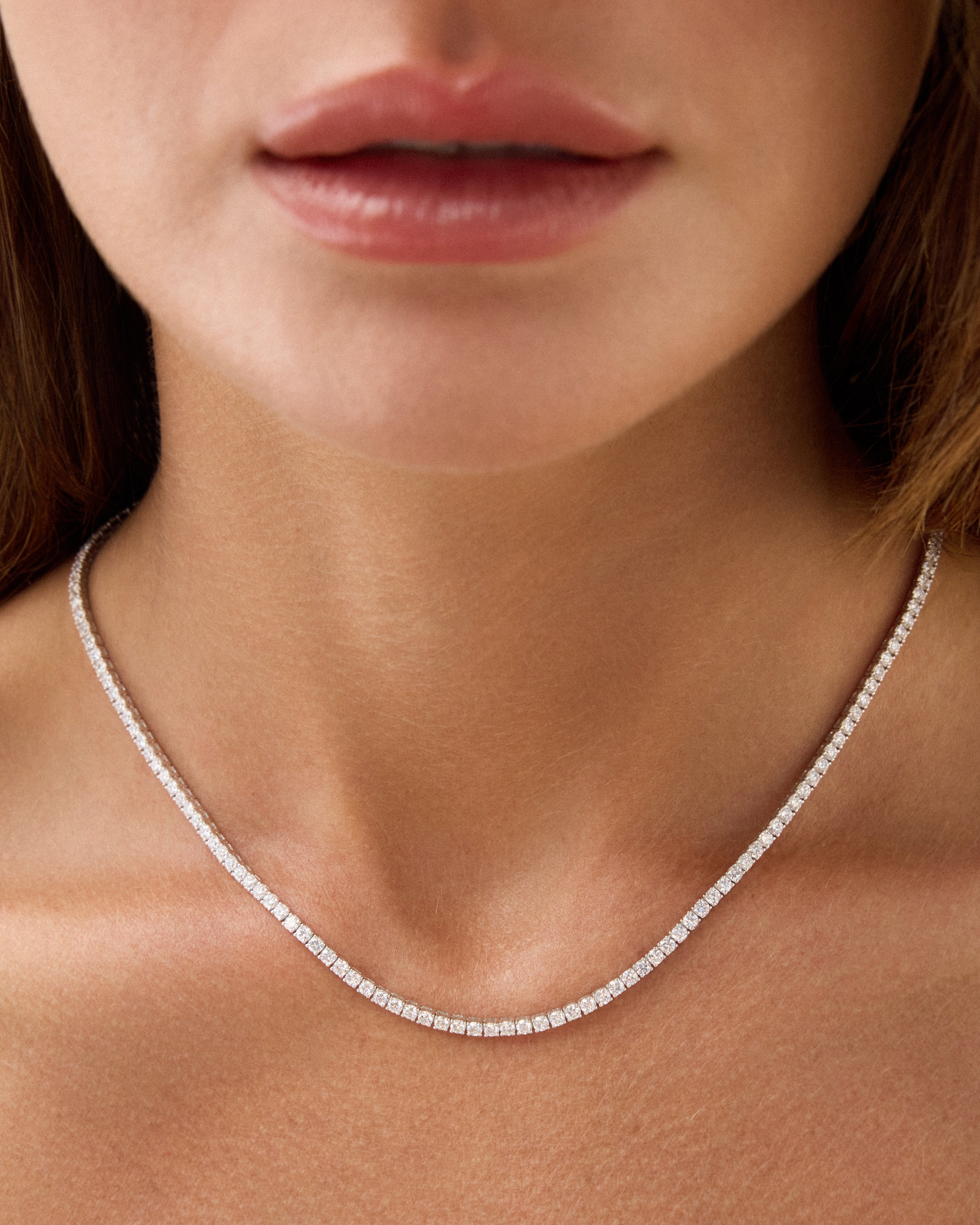 Diamond Audrey Tennis Necklace
