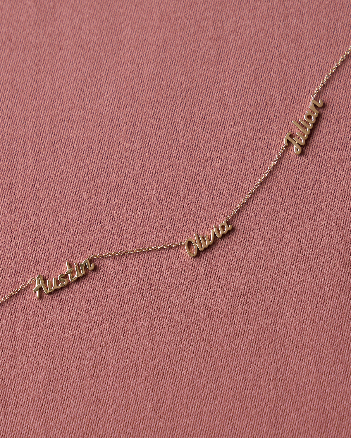Mini Gold Script Name Necklace