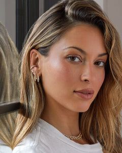 Maeve Hoop Earrings Gold Plate Gold