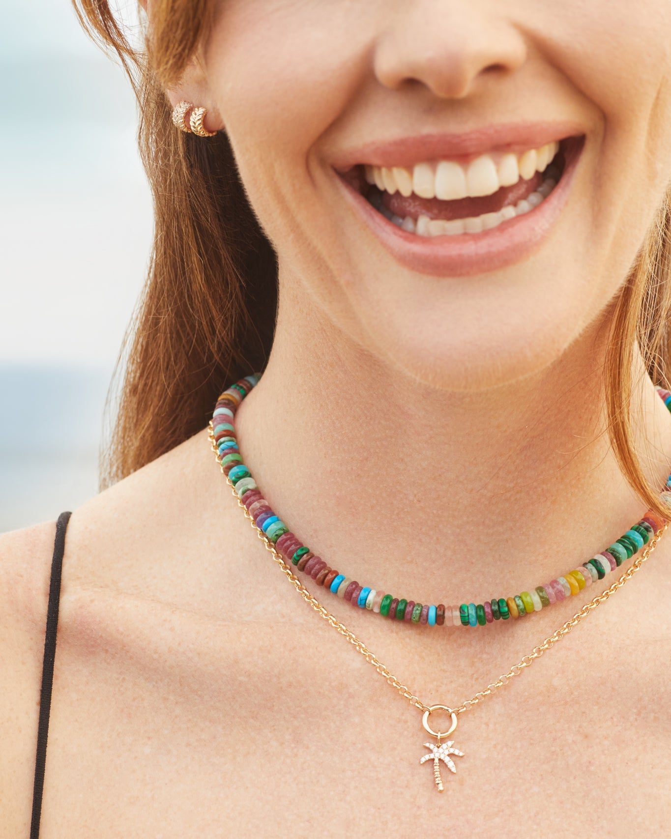 Party Mix Rondelle Bead Necklace