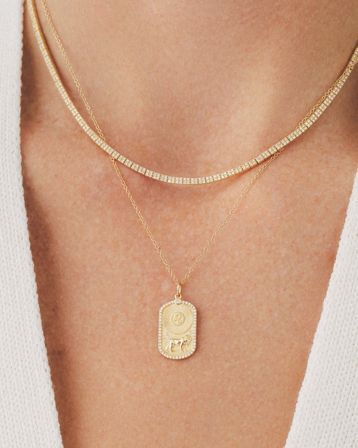 Diamond Zodiac Necklace
