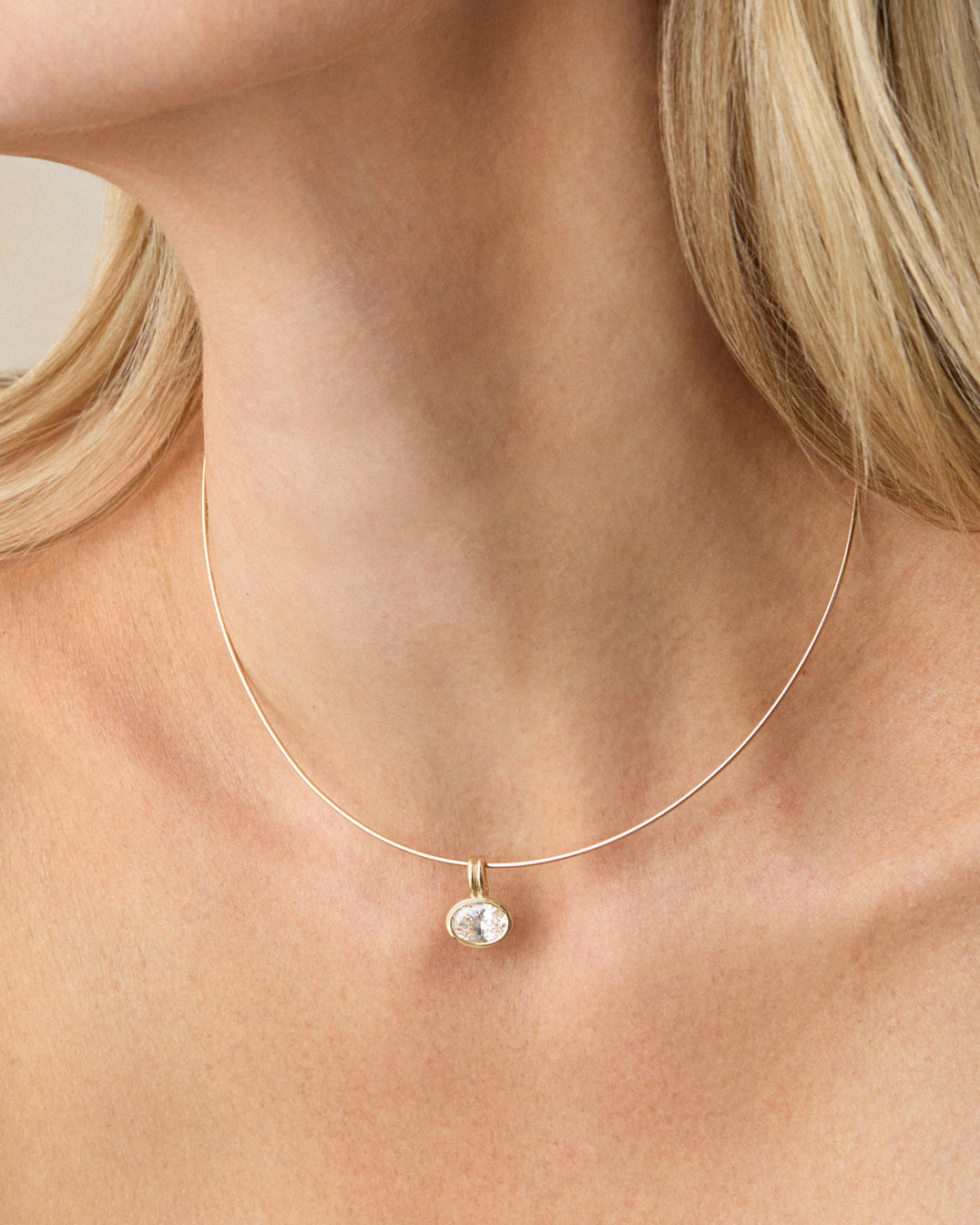 Gold Omega Necklace