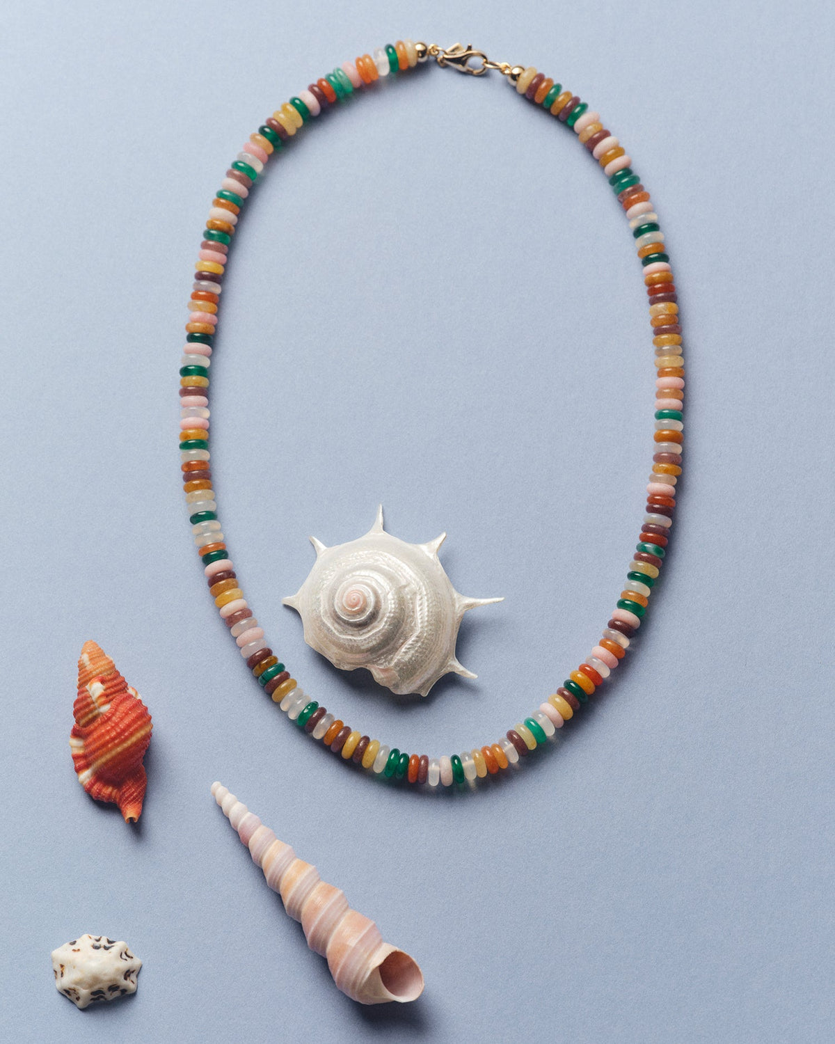 Desert Mix Rondelle Bead Necklace