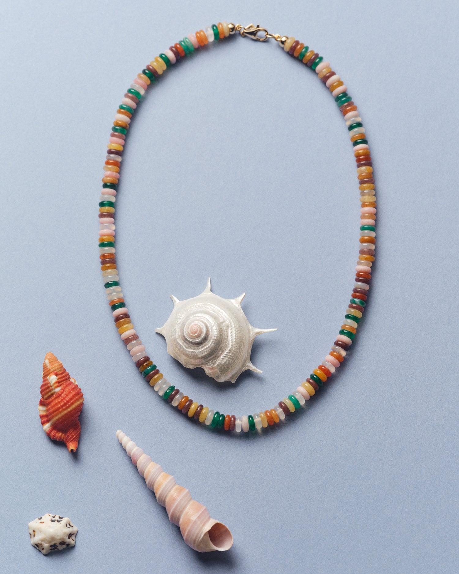 Desert Mix Rondelle Bead Necklace
