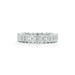 Emerald Cut Diamond Eternity Band in platinum setting