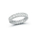 Emerald Cut Diamond Eternity Band in platinum setting