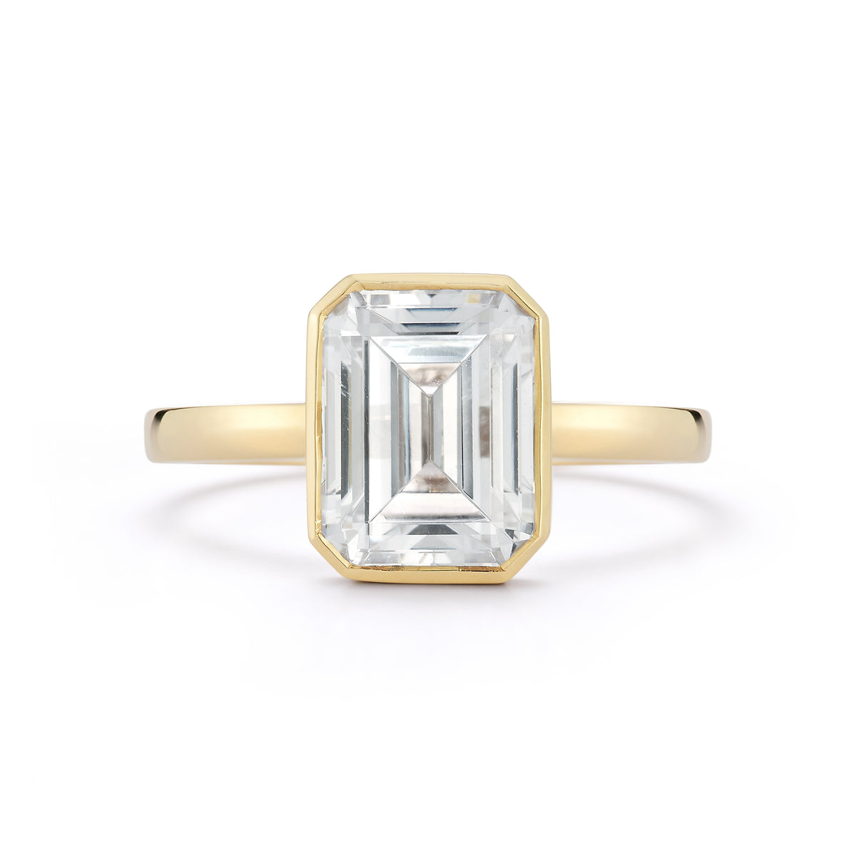 The Hilary Engagement Ring with bezel setting