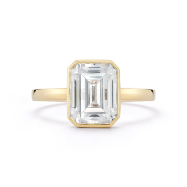 The Hilary Engagement Ring with bezel setting