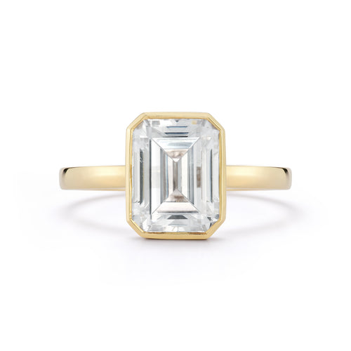 The Hilary Engagement Ring with bezel setting