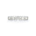 Round & Illusion Diamond Eternity Band in 18 white gold