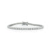 Diamond Tennis Bracelet in 18k white gold with 5 carat diamonds