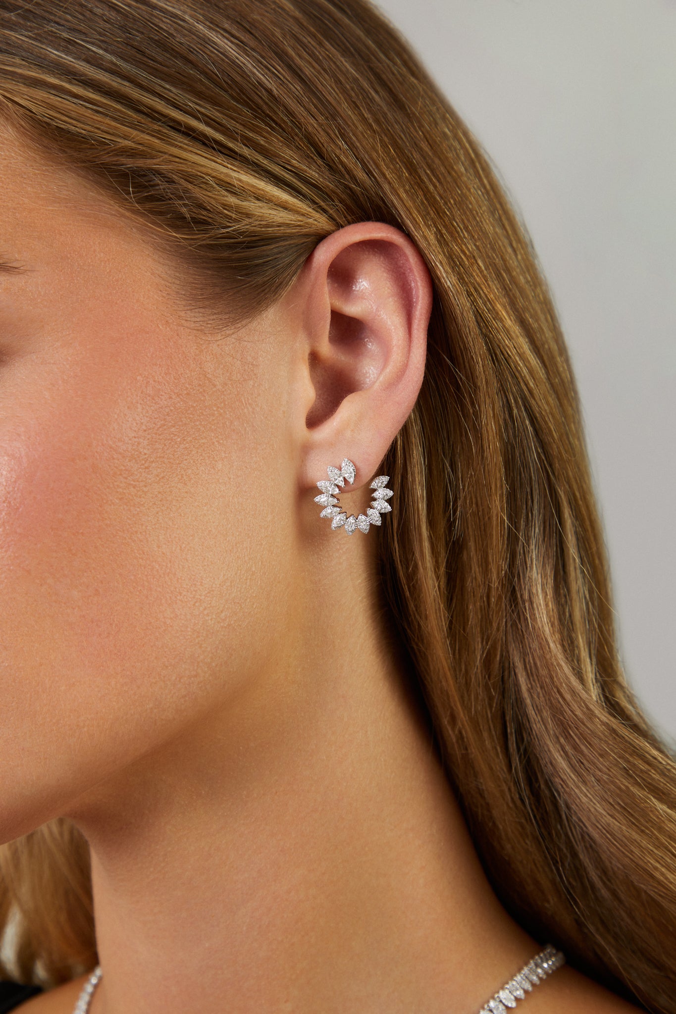 Diamond Pretty Lady Wrap Earrings