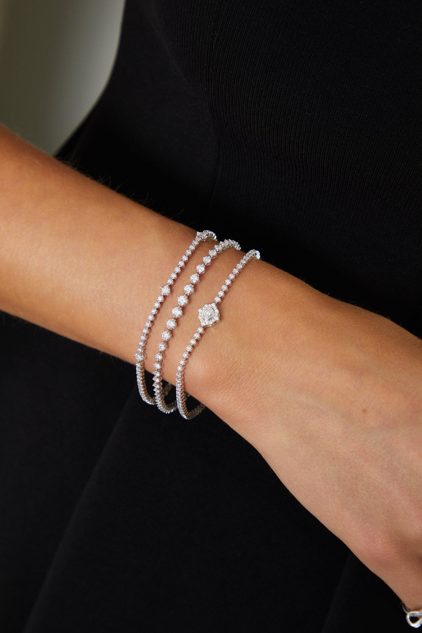 Oval Diamond Daphne Eternity Bracelet