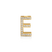 Diamond Bag Charm in 14k Yellow Gold with one letter suitable for handbag styles