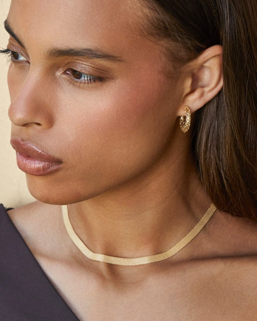 Gold Mesh Necklace