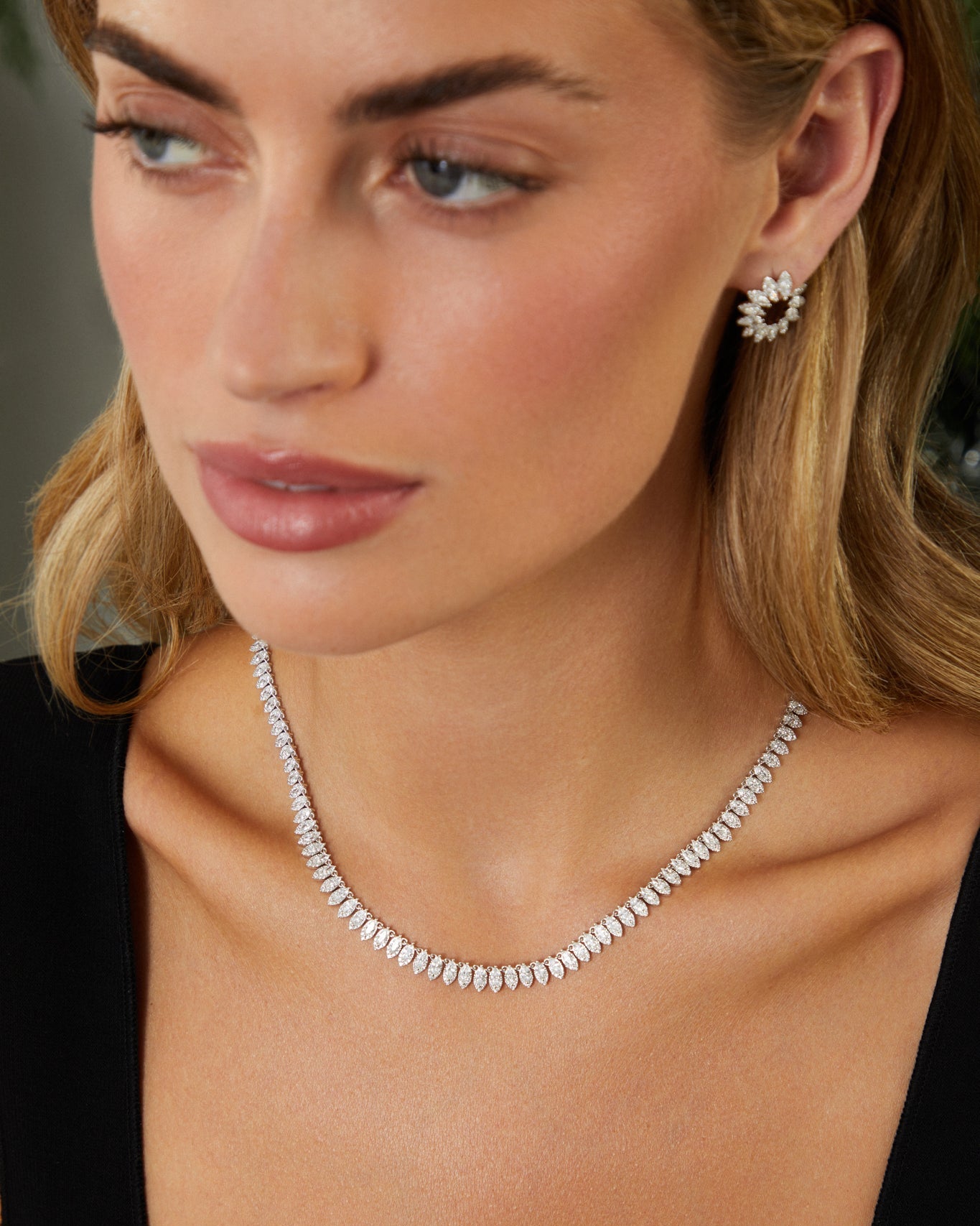 Diamond Pretty Lady Full Eternity Necklace