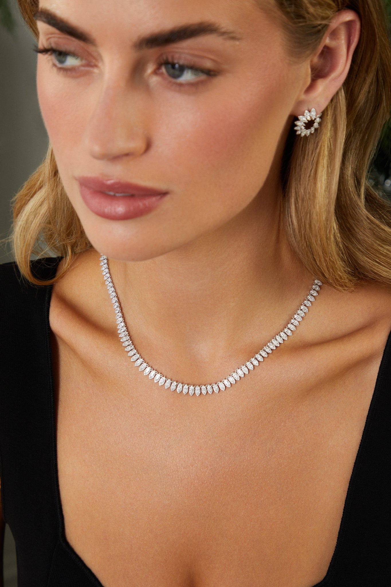 Diamond Pretty Lady Full Eternity Necklace