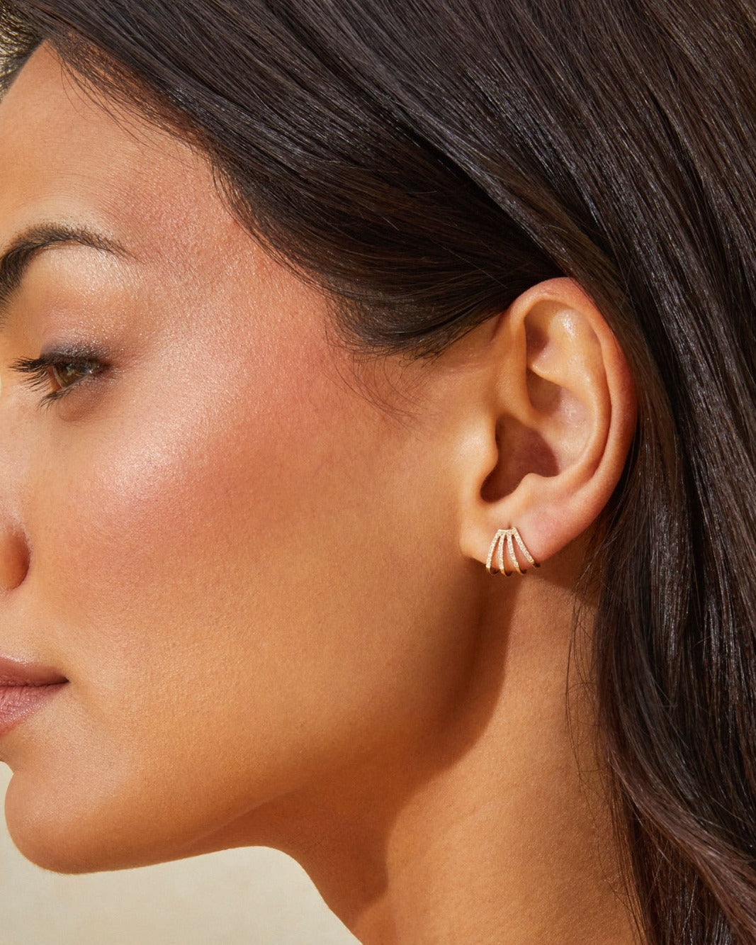 Diamond Multi Huggie Earrings