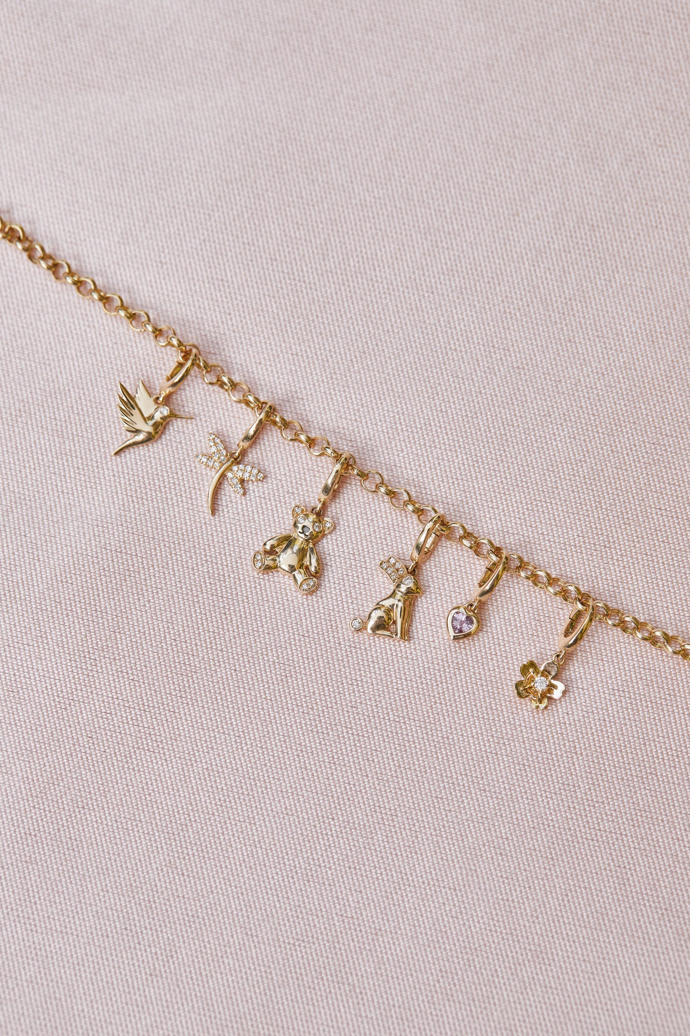 Diamond Bunny Clip Charm