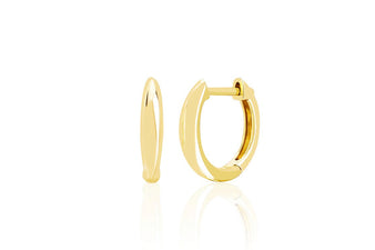 Gold Dome Huggie Earring — EF Collection®