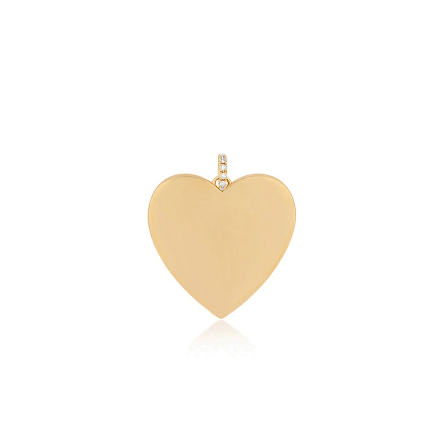 Gold Jumbo Heart Charm