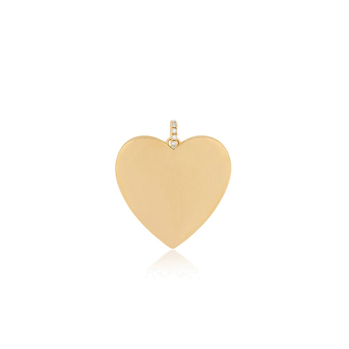 Gold Jumbo Heart Charm
