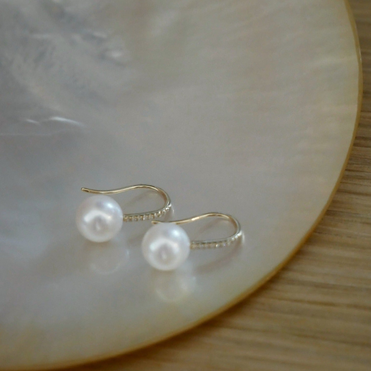 Pearl Ball Drop Earrings