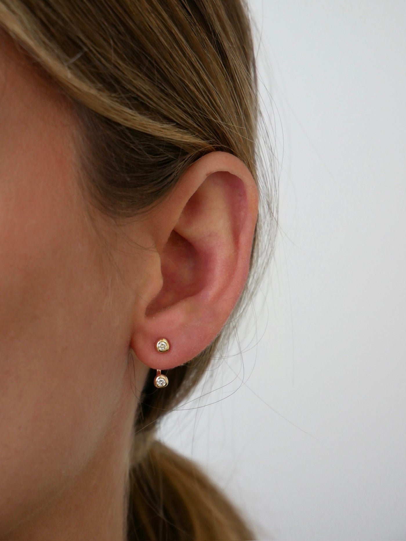 Diamond Pillow Illusion Earrings