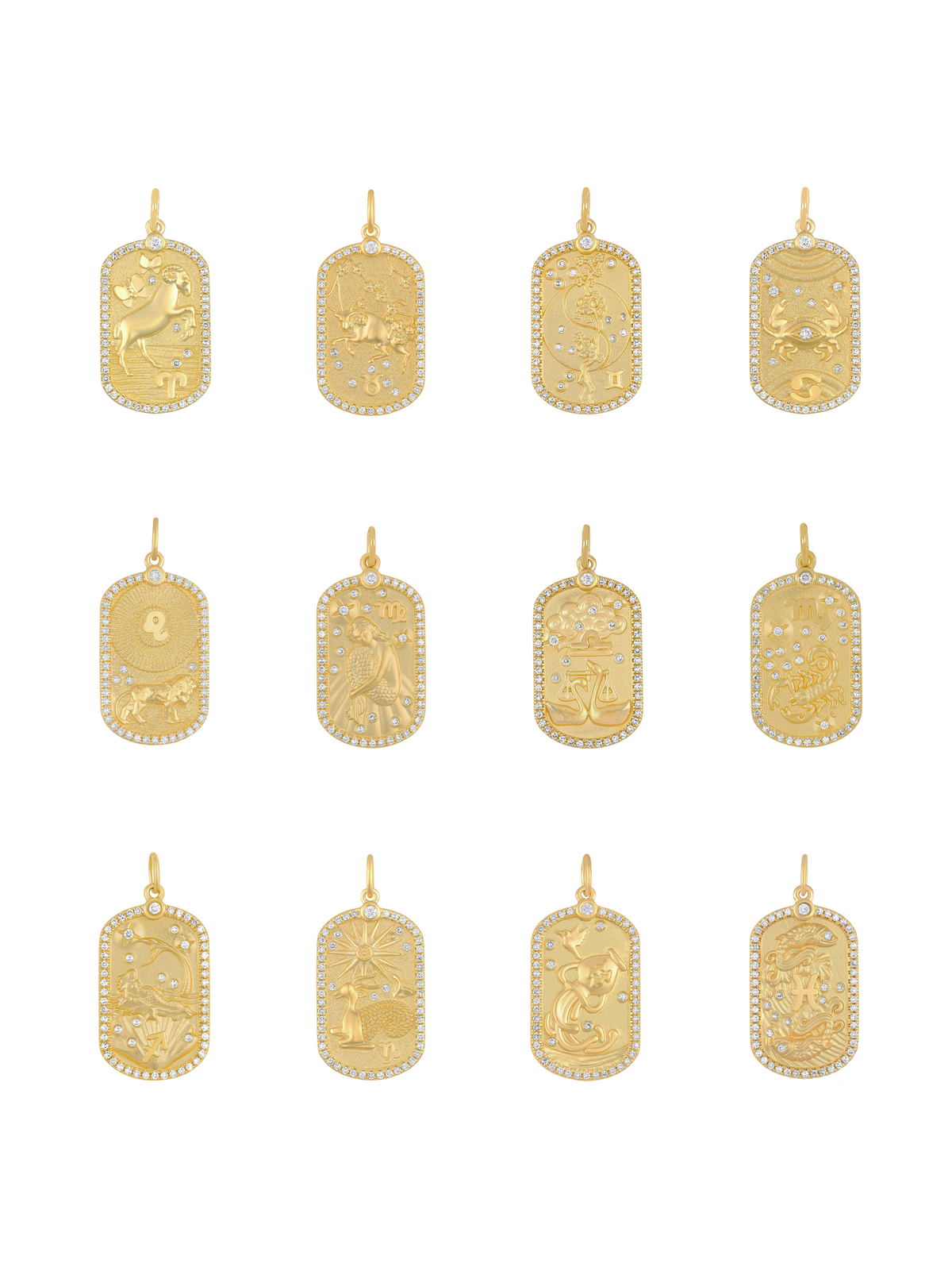Diamond Zodiac Charm