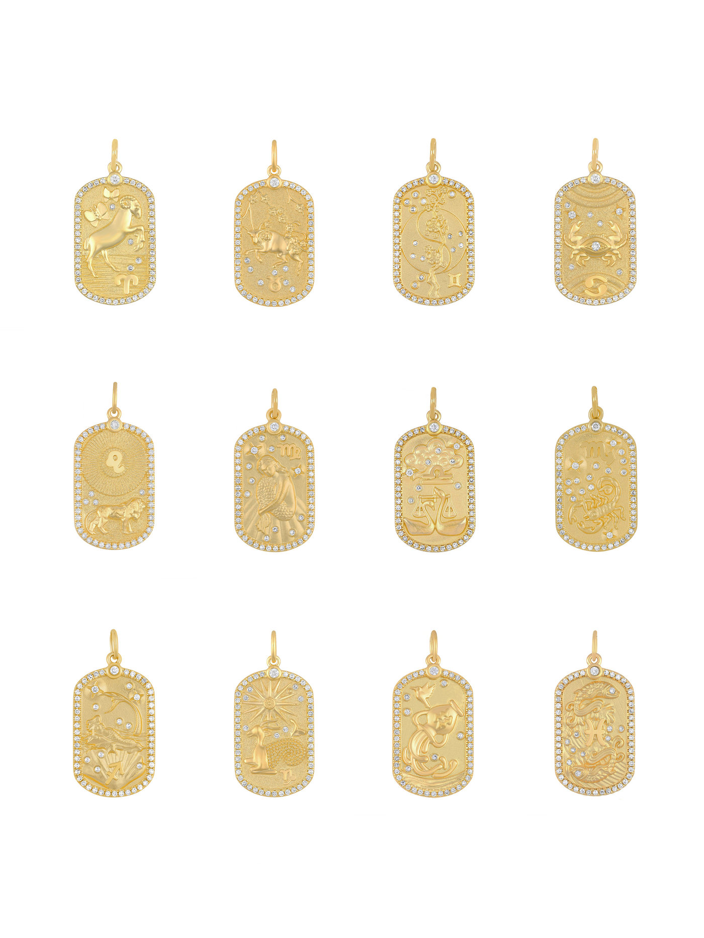 Diamond Zodiac Charm