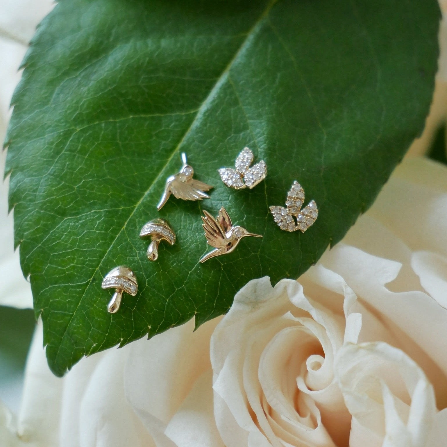 Mini Magic Mushroom Stud Earring