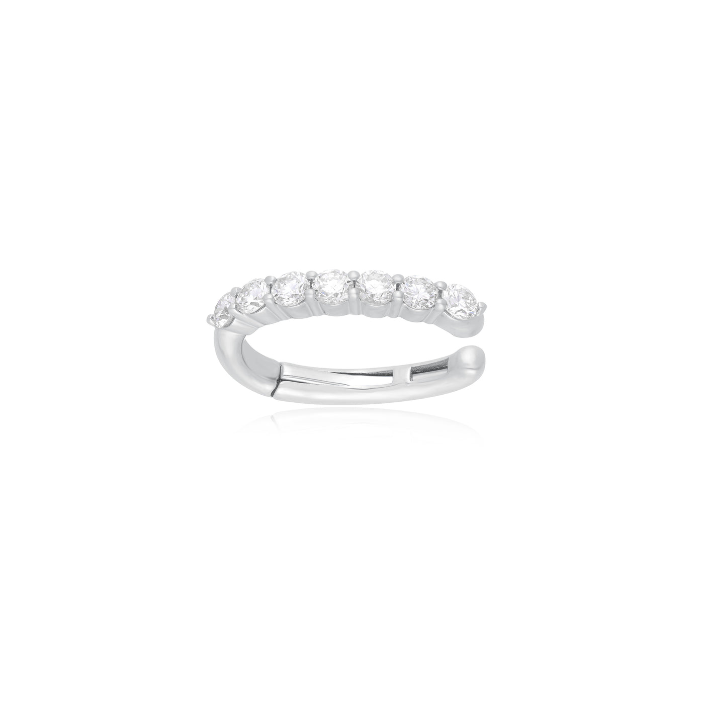 Jumbo Prong Set Diamond Ear Cuff